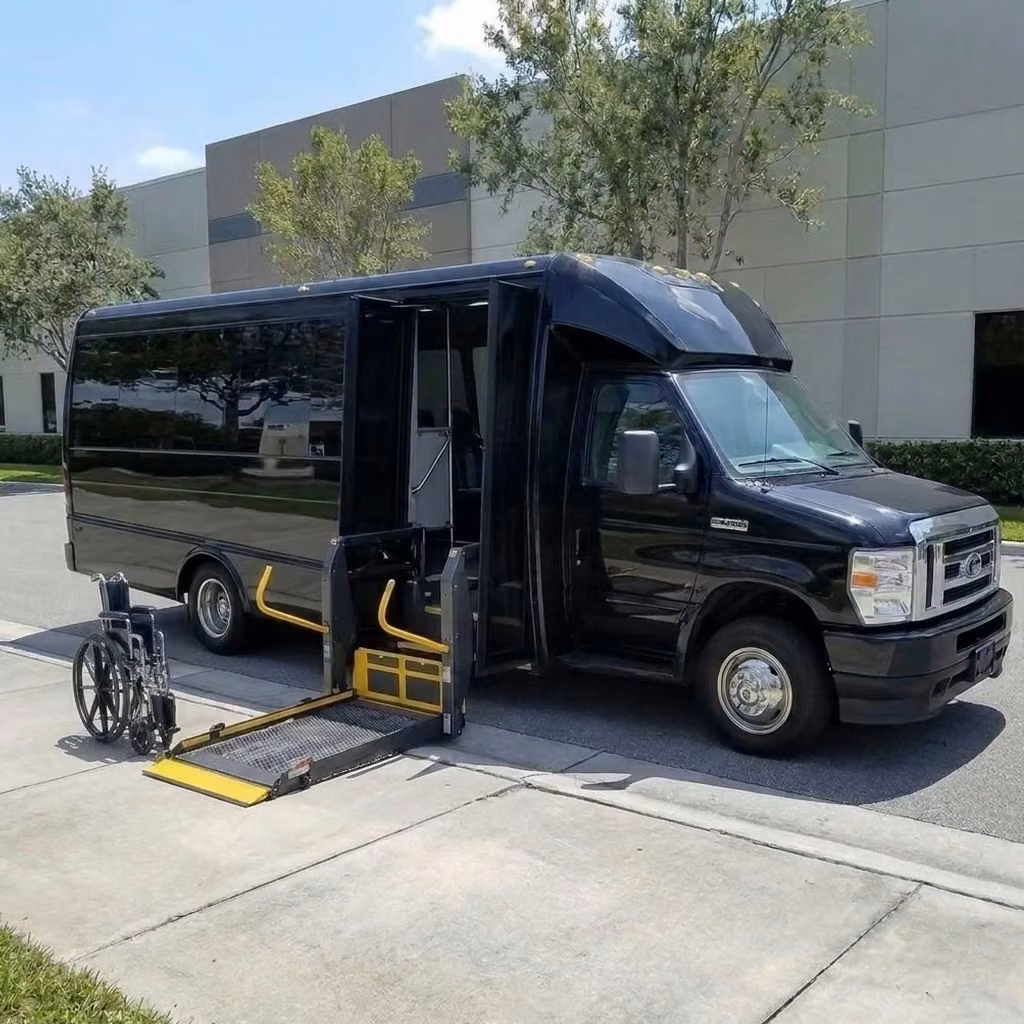 stockbridge 18 passenger minibus wheelchair lift
