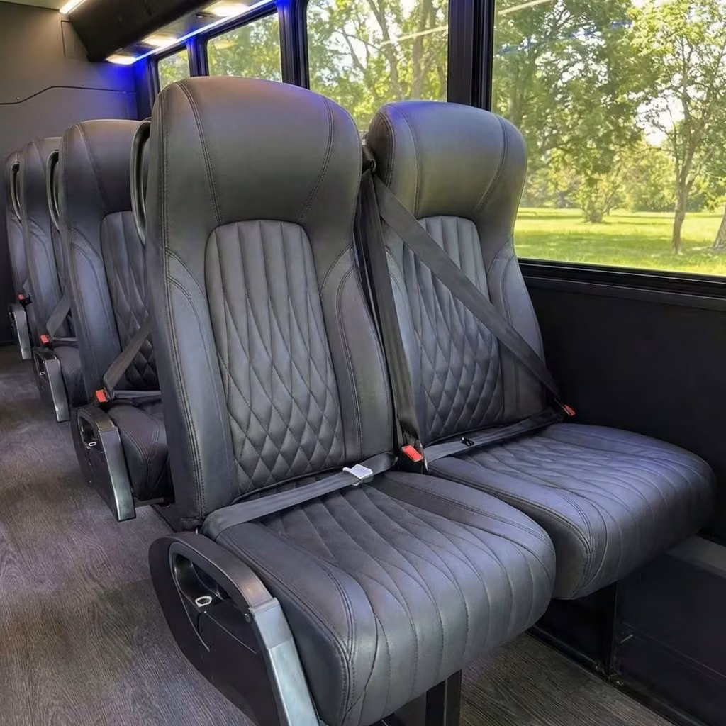stockbridge 20 passenger minibus high back seats