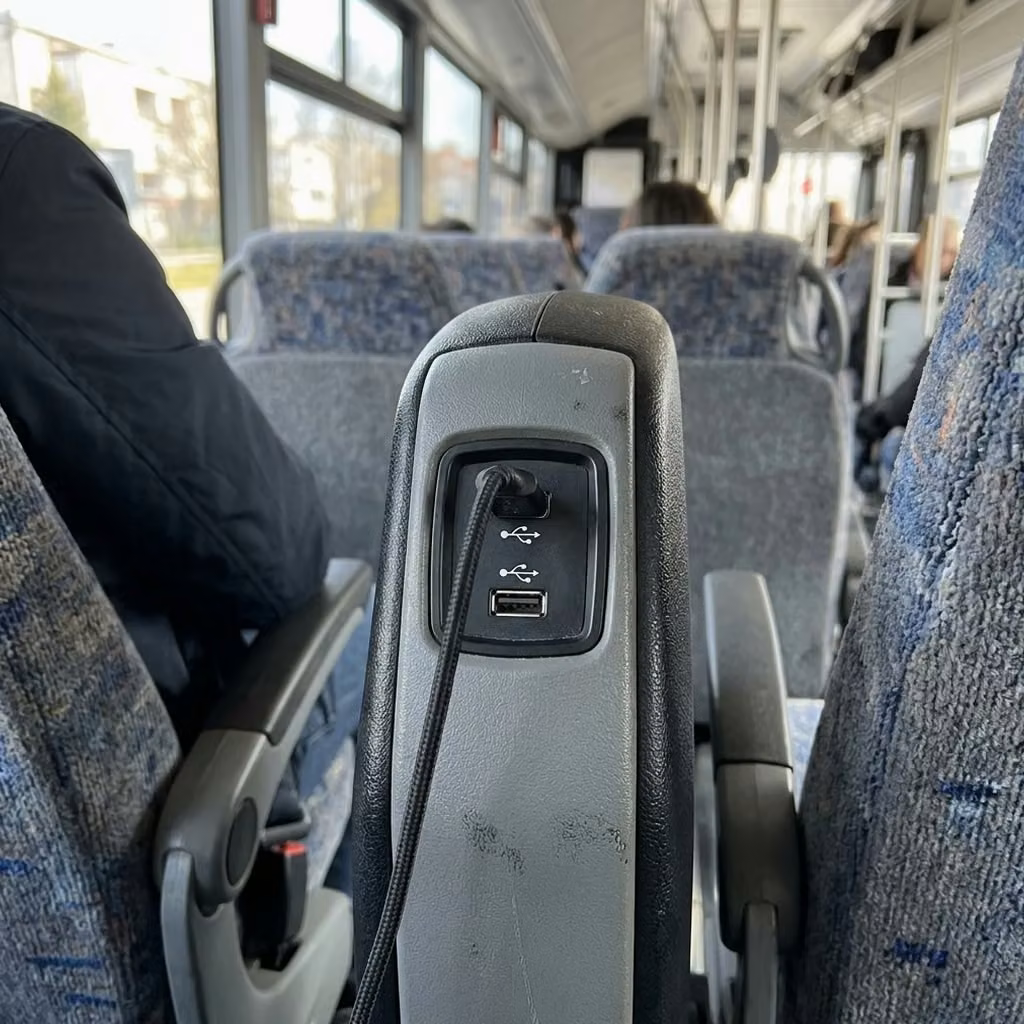stockbridge 30 passenger minibus usb charging