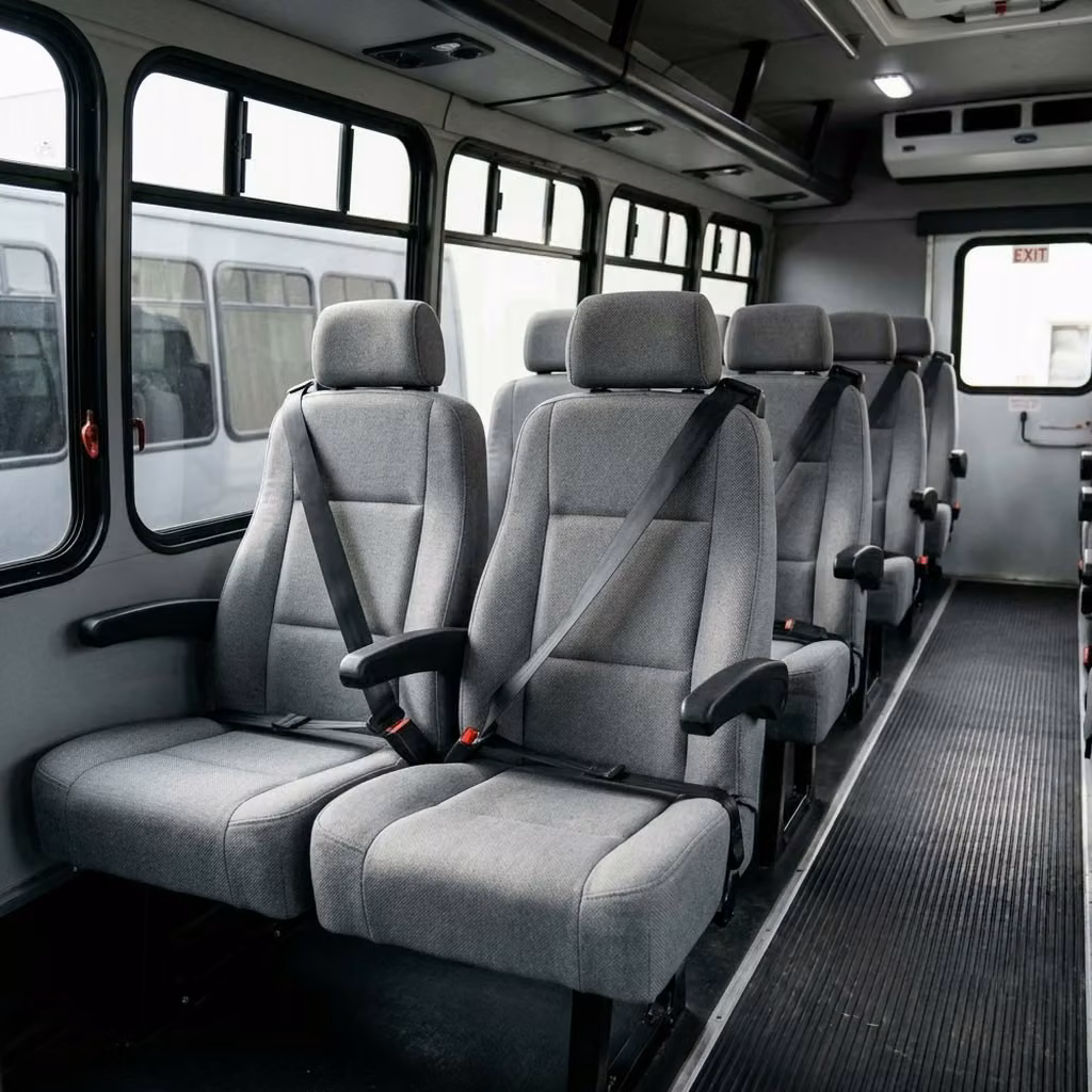 stockbridge 35 passenger minibus reclining seats