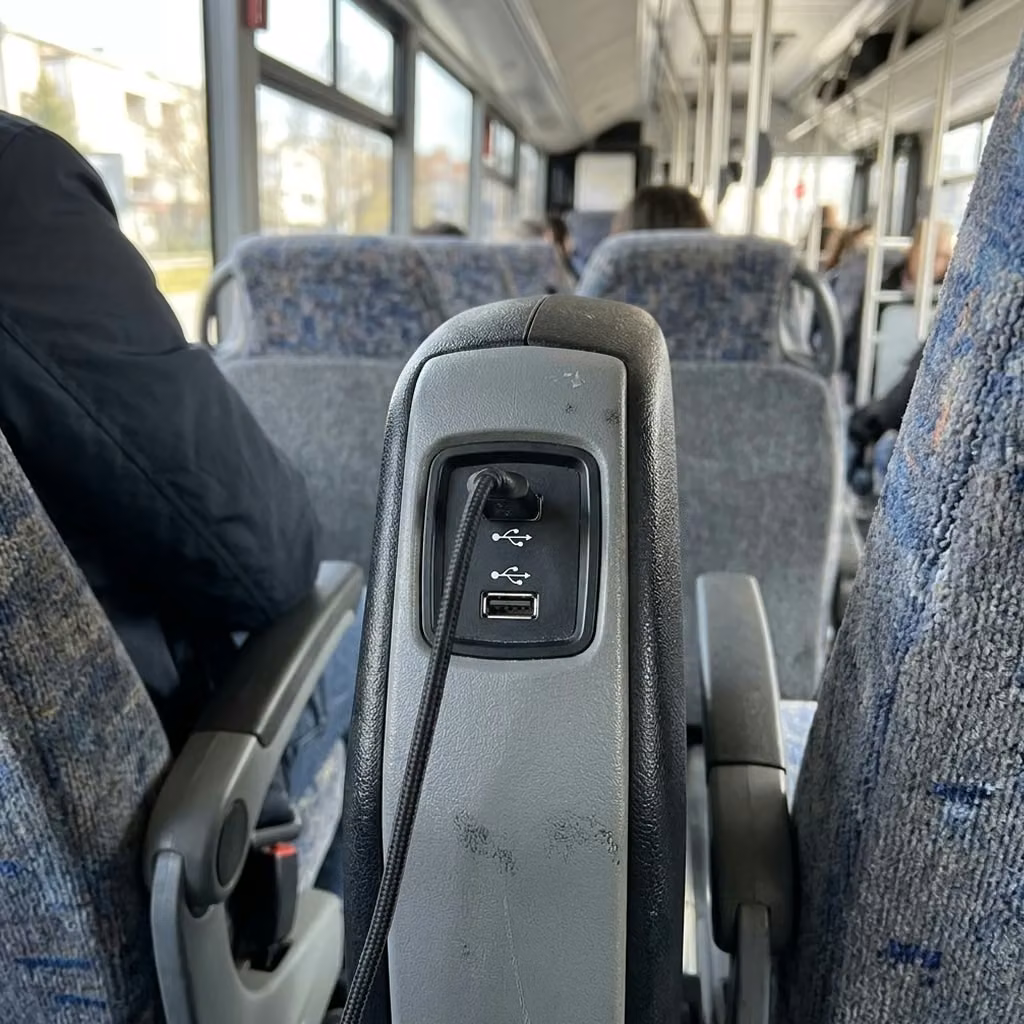 stockbridge 35 passenger minibus usb charging