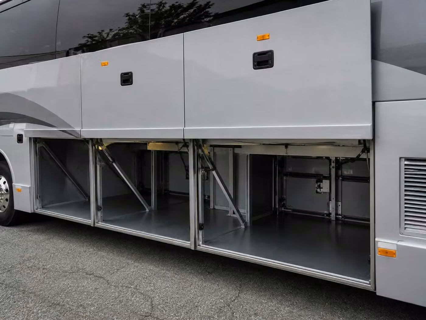 stockbridge charter bus under bus storage