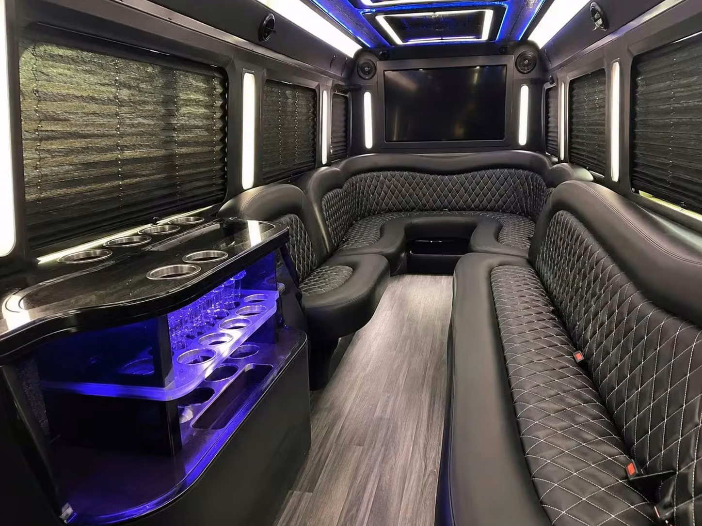 stockbridge party bus bar area