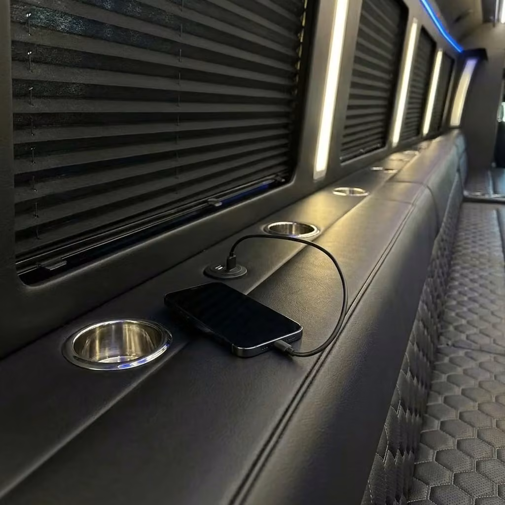 stockbridge party bus usb charging
