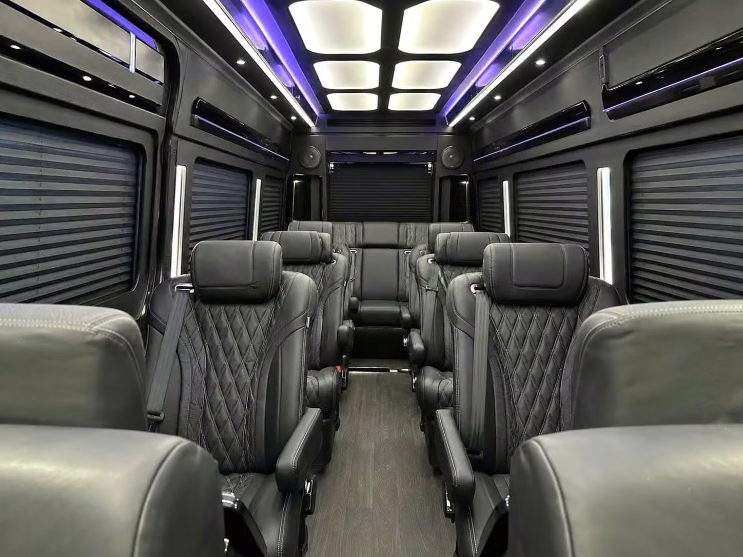 stockbridge sprinter van rental with driver reclining seats
