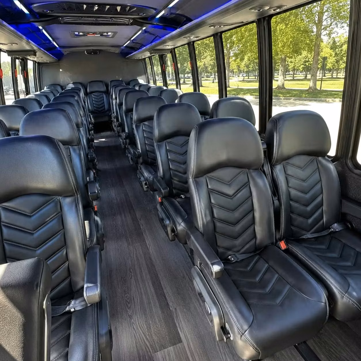 28 passenger minibus inside